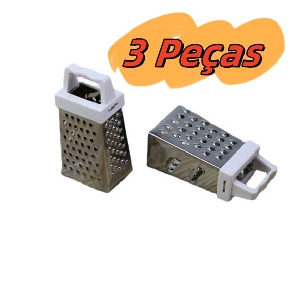 3 Peças Mini Ralador Quatro Faces Multifuncional Cores Sortidas Descascadores e Cortadores Absorção Magnética
