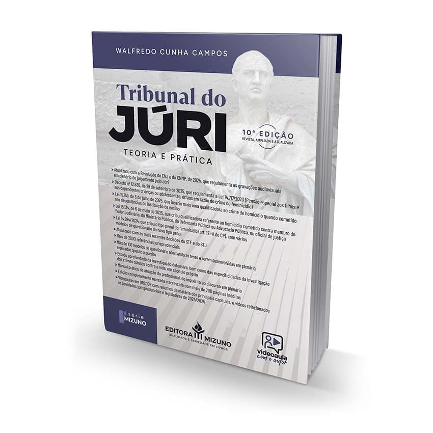 Tribunal do Júri 10ª edição - Teoria e Prática | Livro Direito Penal Criminal Advogado