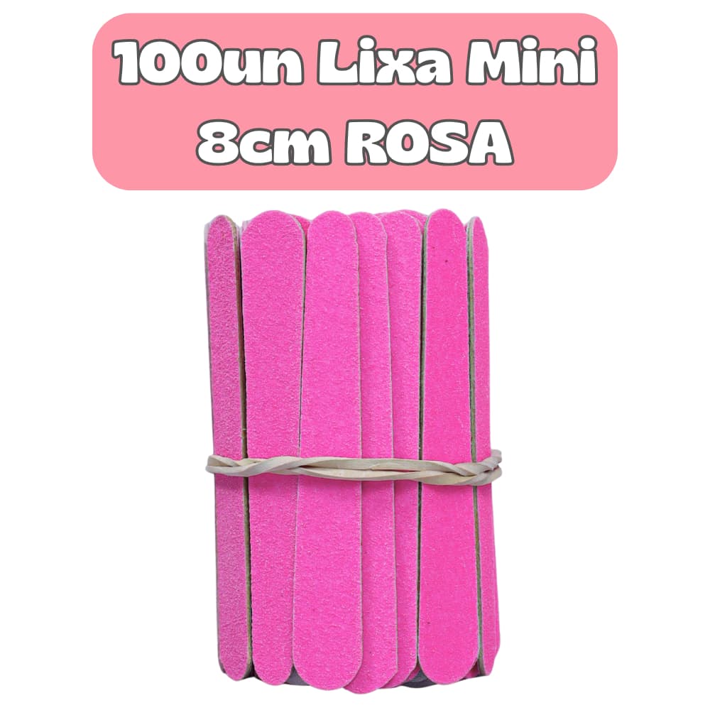 Kit com 100 Lixas de Unha Descartáveis para Manicure Pedicure e Salões de Beleza Profissional