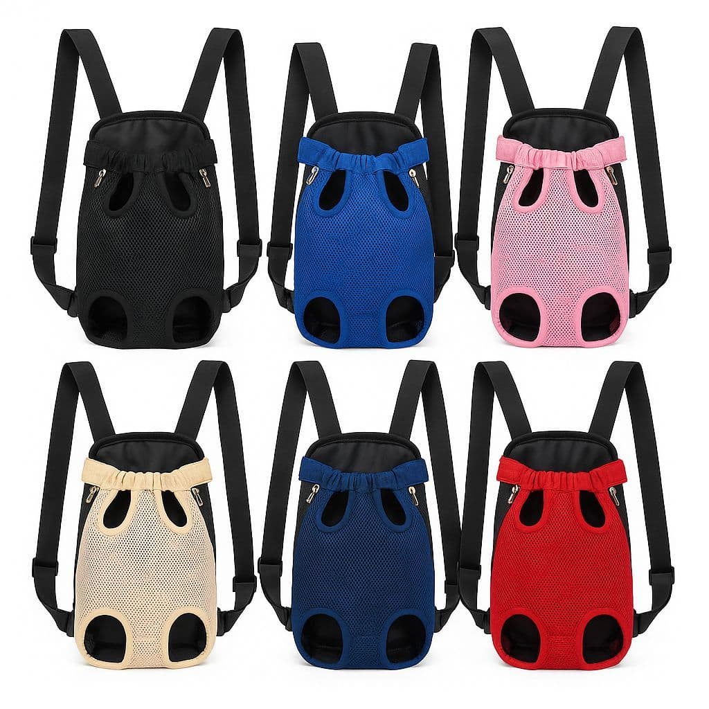 Bolsa Mochila Transporte Canguru para Pets – Conforto, Segurança e Estilo em Movimento