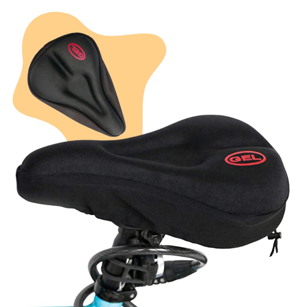 Capa Banco Gel Selim Ajustável Bicicleta Mtb Speed Spinning Macia Confortável