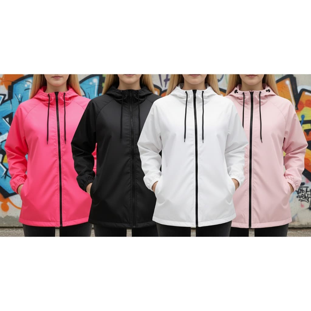 Jaqueta Corta Vento Feminina Esportiva Impermeável