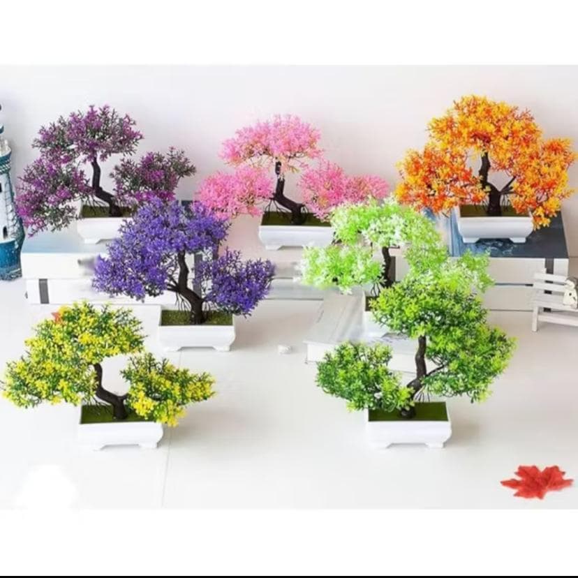 Plantas Artificiais Bonsai Sem Vaso Flores de Falsas para Decoração de Casa em Festivais de Casamento