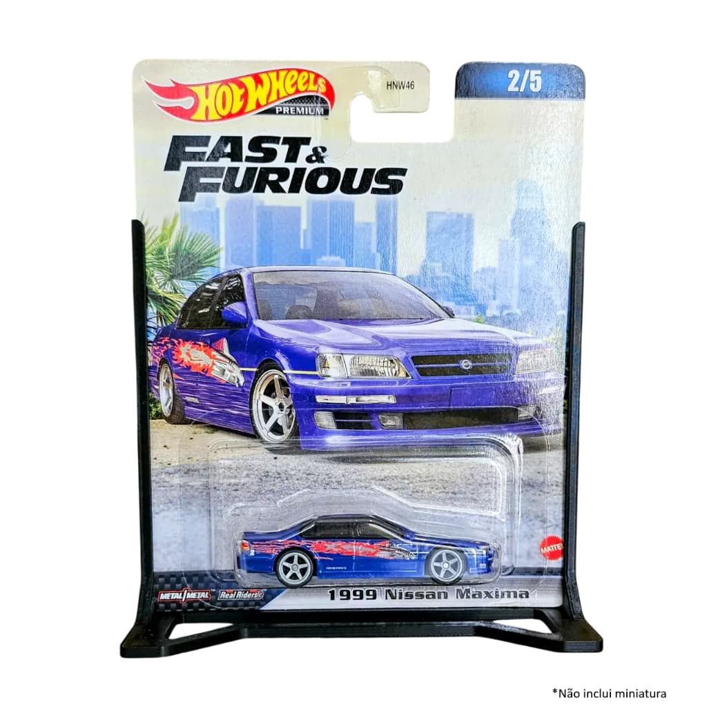 Hot Wheels Expositor - Display Mesa Blister Premium Preto (não inclui miniatura)