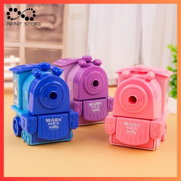 Apontador De Lápis De Trem Manual Com Armazenamento Para Crianças Kids