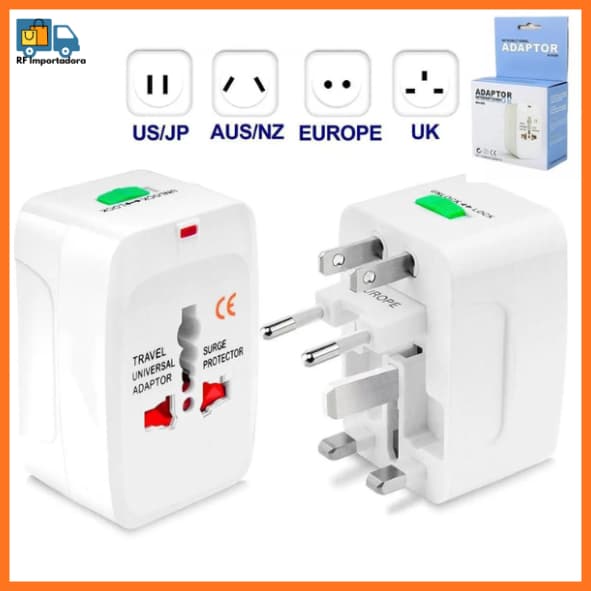 Adaptador Tomada Universal Bivolt Benjamim Para Viagem Internacional