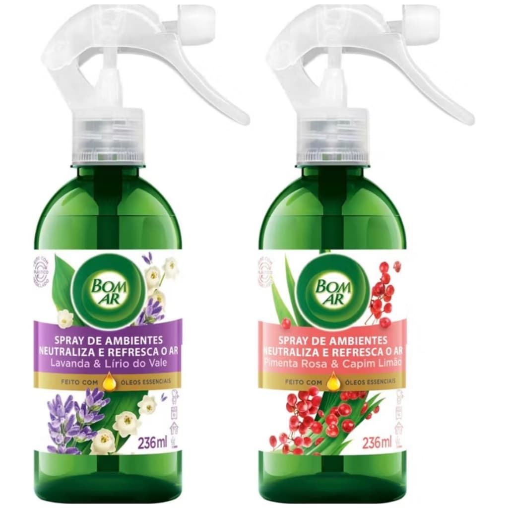 Bom Ar Spray Awick  Neutralizador de odor | Fragançia de Pimenta Rosa e Lavanda  236 ml