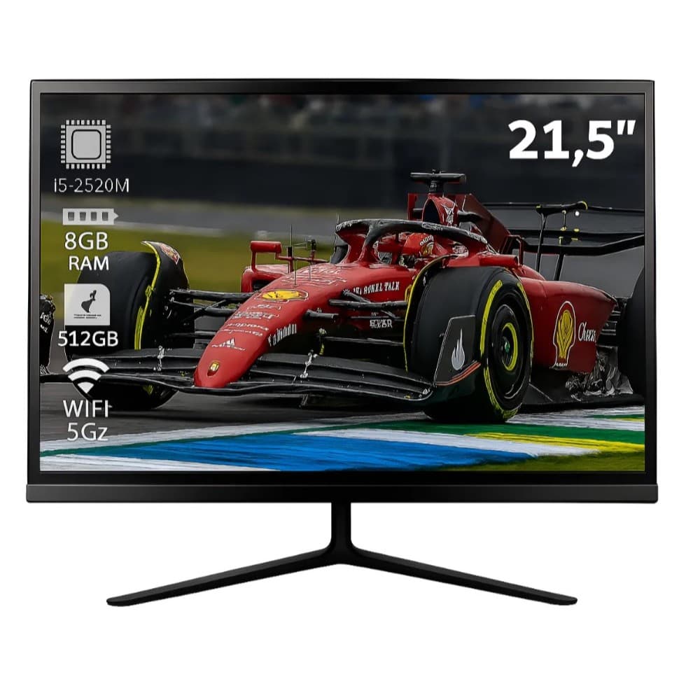 Pc Completo All In One I5 – 8GB Ram – 512GB Ssd – TELA 21.5” Full HD – Windows 10 Pro + Office