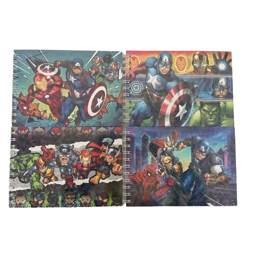 Livro de Colorir Infantil Heróis Vingadores 48Folhas Diversão Criativa com Desenhos dos Super-Heróis