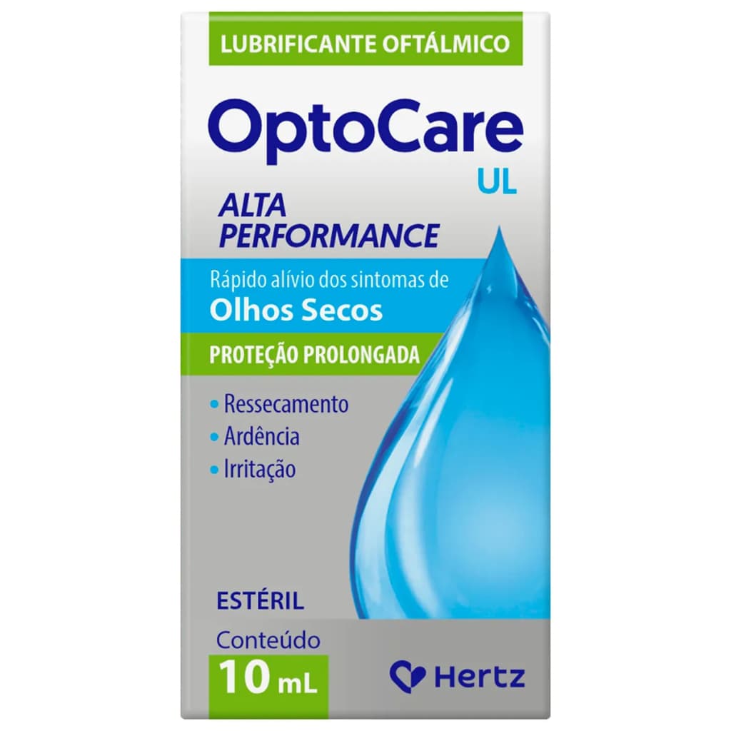 OptoCare UL Colírio Lubrificante Olhos Secos 10ml - Hertz
