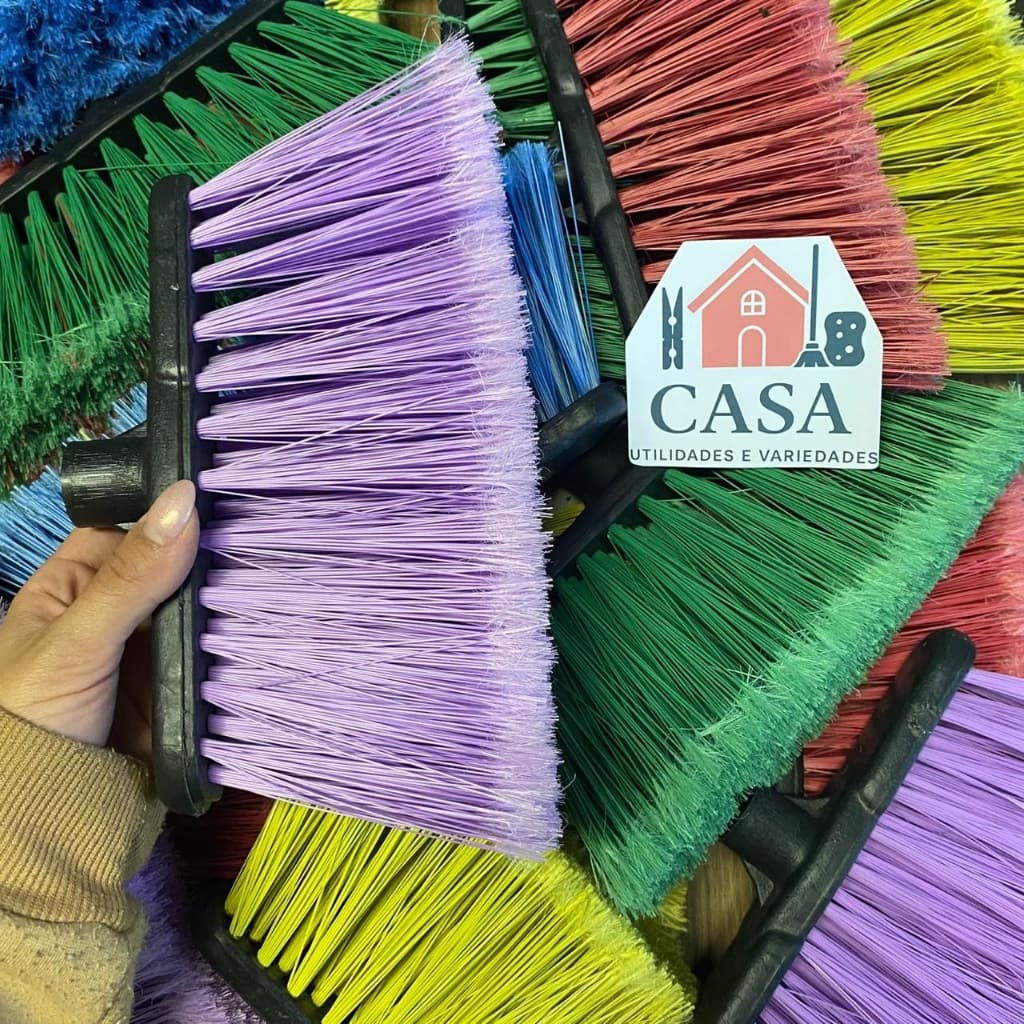 KIT 2 VASSOURAS vassoura light sem capa sem cabo LINDA