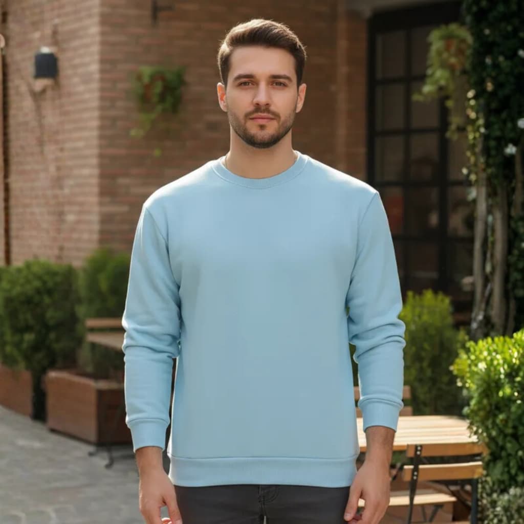 Blusa Moletom Gola Careca Unissex do P ao XG Gola Redonda Lisa Básica Tecido Premium Flanelado Macio