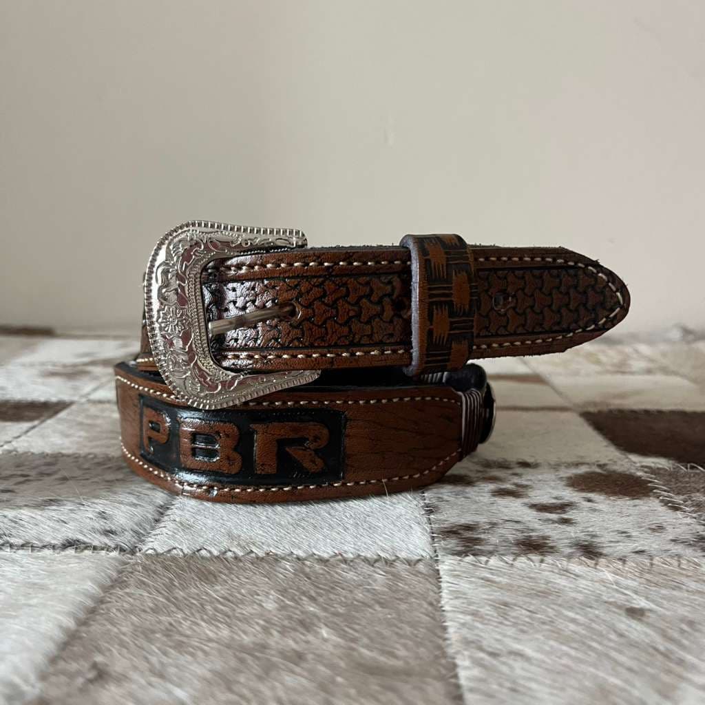 Cinto Infantil Aplique PBR Couro Legítimo Muita Qualidade Super Promoção