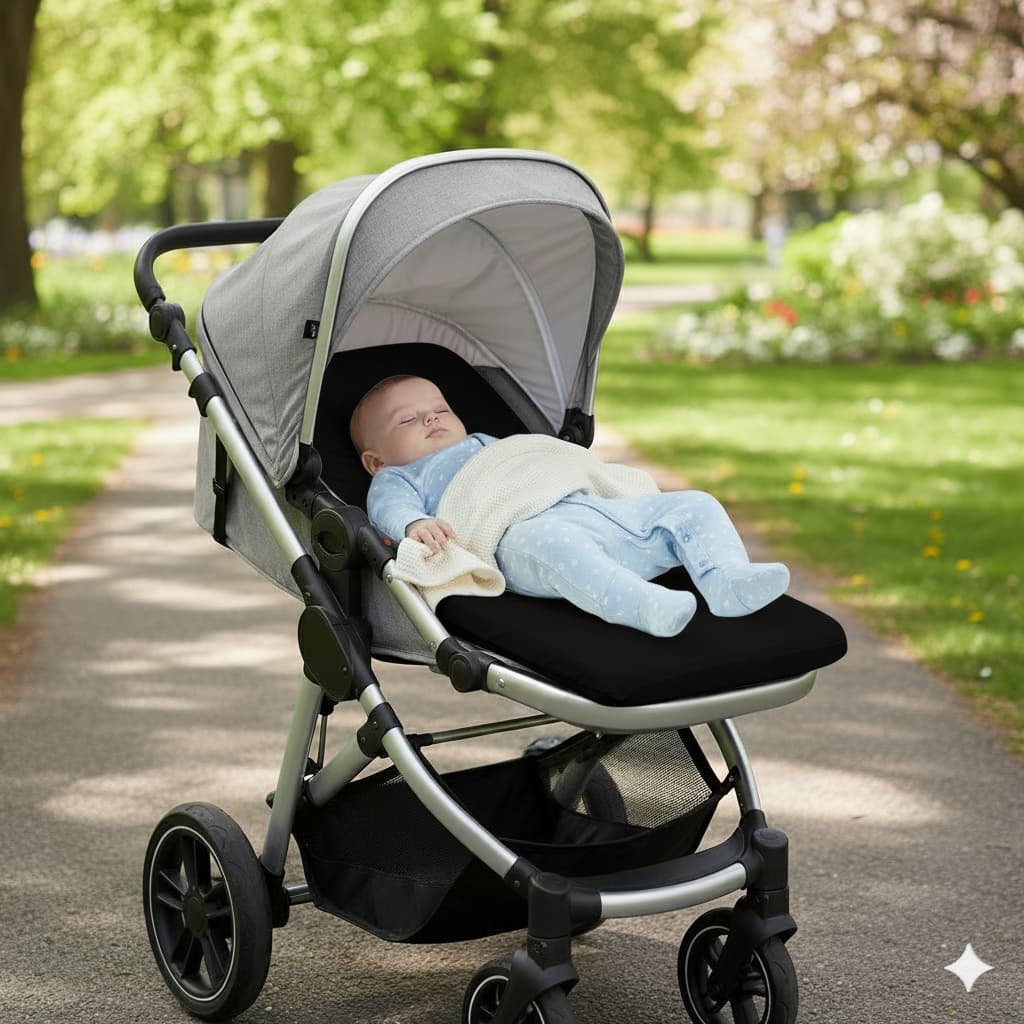 Colchonete Para Carrinho Bebê Moises Conforto Tradicional Universal Espuma Soft