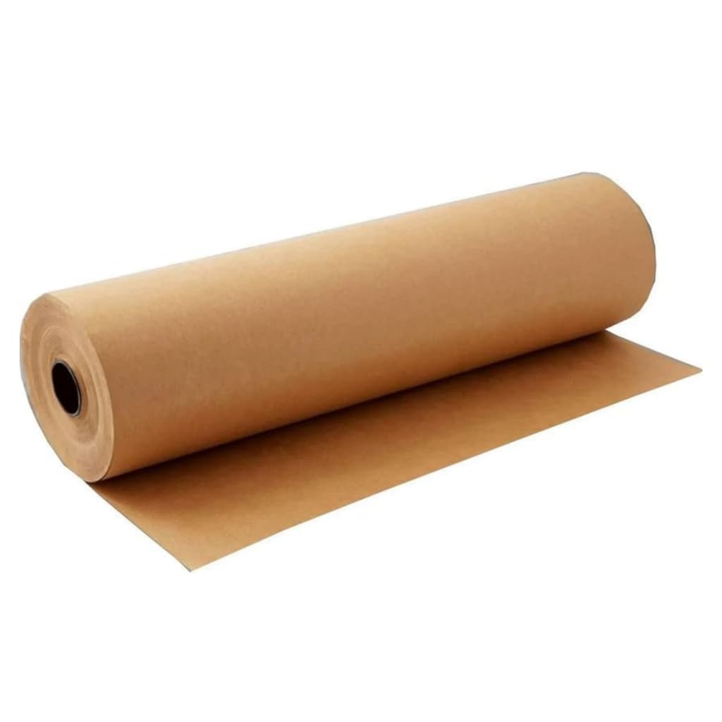 Papel Kraft Puro 80g X 80cm - 25 Metros - Rolo Bobina 1,5 Kg Preenchimento Embalagem Mascaramento