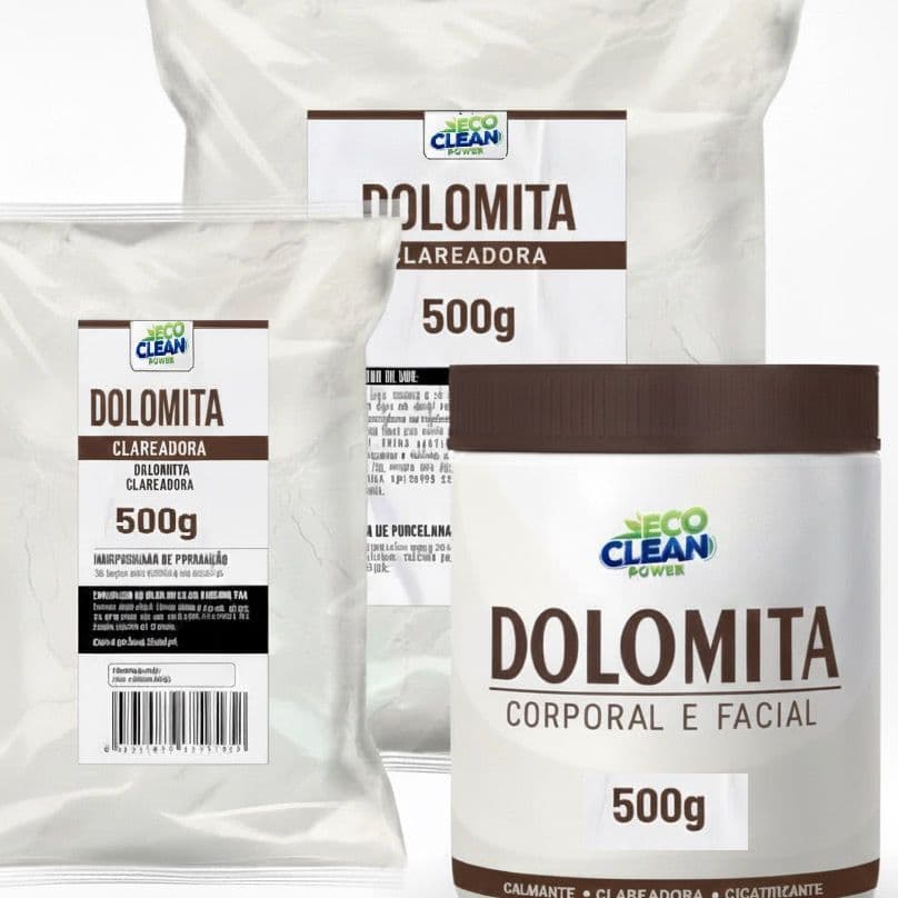 Dolomita Clareadora de Pele Natural Clareia Manchas 500 g
