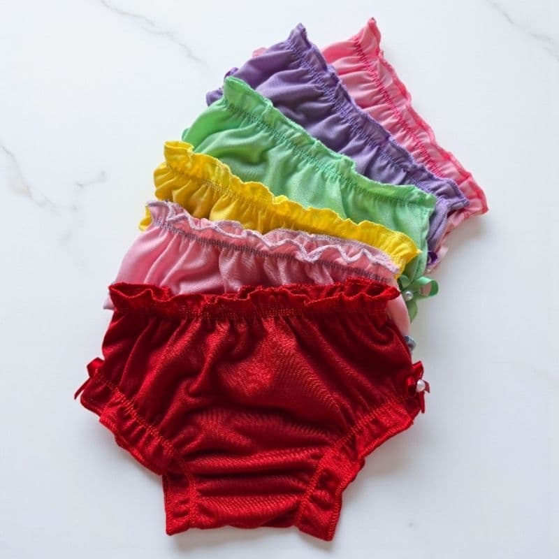 kits 10 Calcinhas Infantil  Meninas Bebê  Sem Estampas