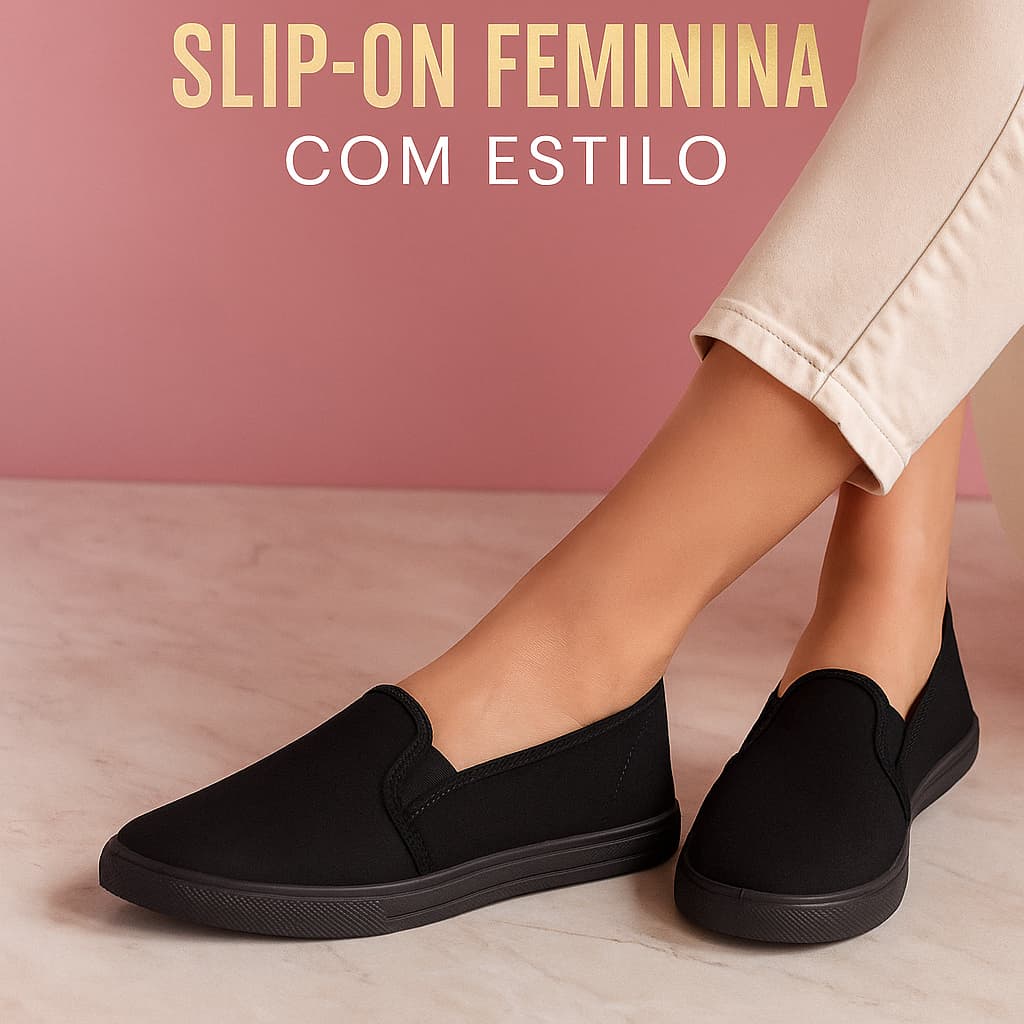 Sapatilha Feminina Slip ON Leve Macia Confortável Barata Lançamento