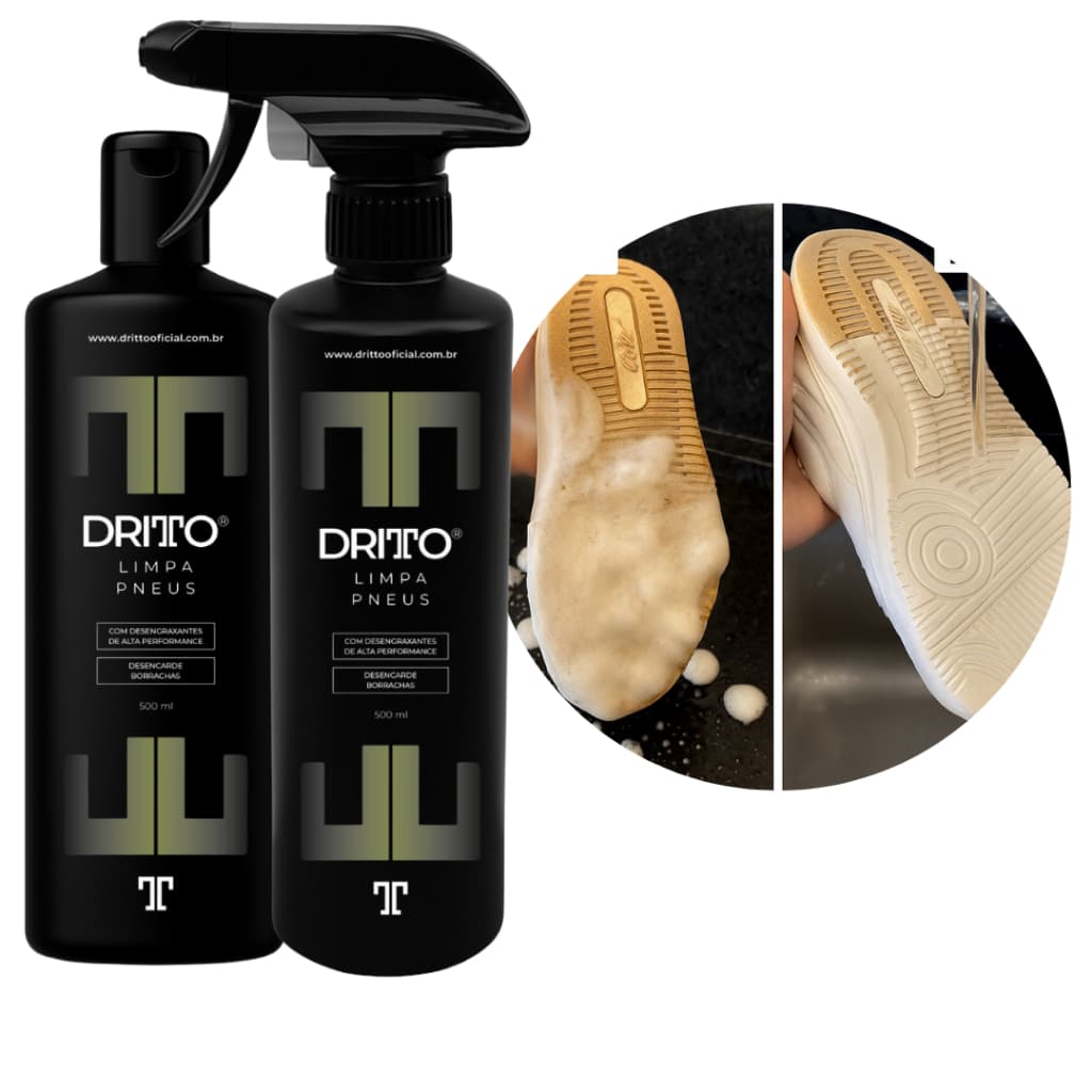 KIT LIMPA TÊNIS SOLA SOLADO TECIDO COURO CALÇADO SAPATO RENOVA DEIXA NOVO 500ML ESPUMA MÁGICA SPRAY