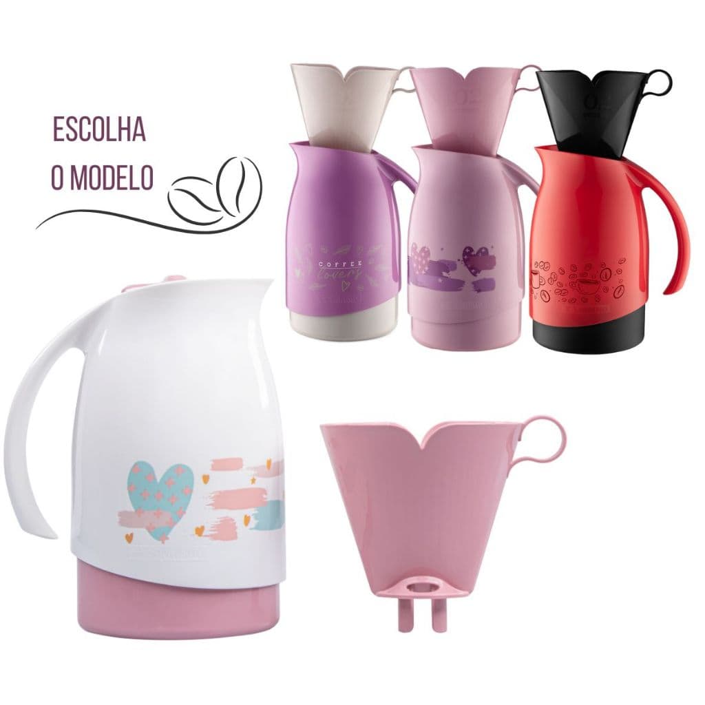 Sanremo Conjunto Garrafa Térmica 700ml com Suporte de Café 102 Caixa Presenteável Bule Coador