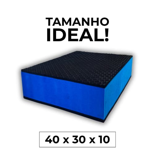 Step Academia 40x30x10 Exercício Aeróbico Crossfit Yoga Pilates Fisioterapia EVA Antiderrapante Treino em Casa Ginástica