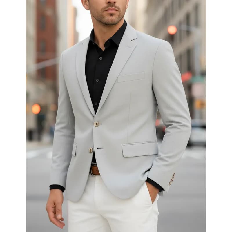 Blazer Masculino Linho Alfaiataria 2 Botões Premium