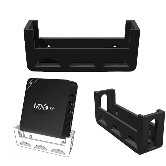 Suporte Parede TV BOX UNIVERSAL ATÉ 12 X 3,0 CM