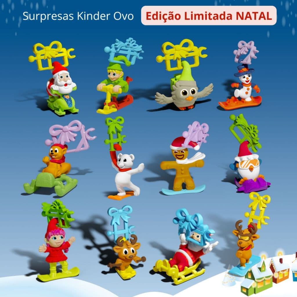 Surpresas Kinder Ovo Edição Limitada de Natal