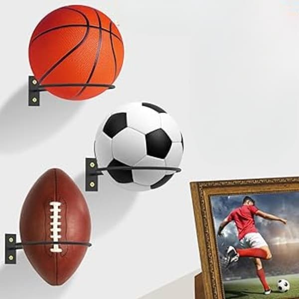 suporte de parede para 3 bolas