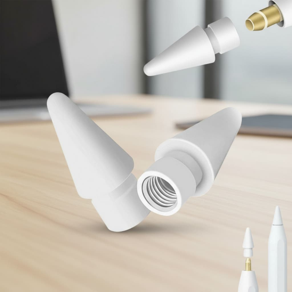 Kit Ponta Extra Compatível Apple Pencil 1 E 2 Geração Ponteira Caneta Substituição