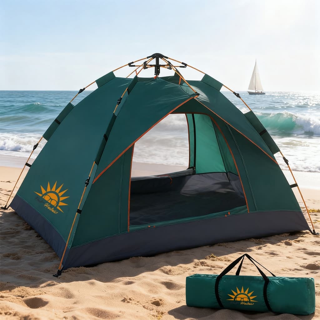Barraca de Acampamento a Prova d'água,Barraca Camping Automático 3-4 Pessoas 210*210*138cm NEWHAWAII