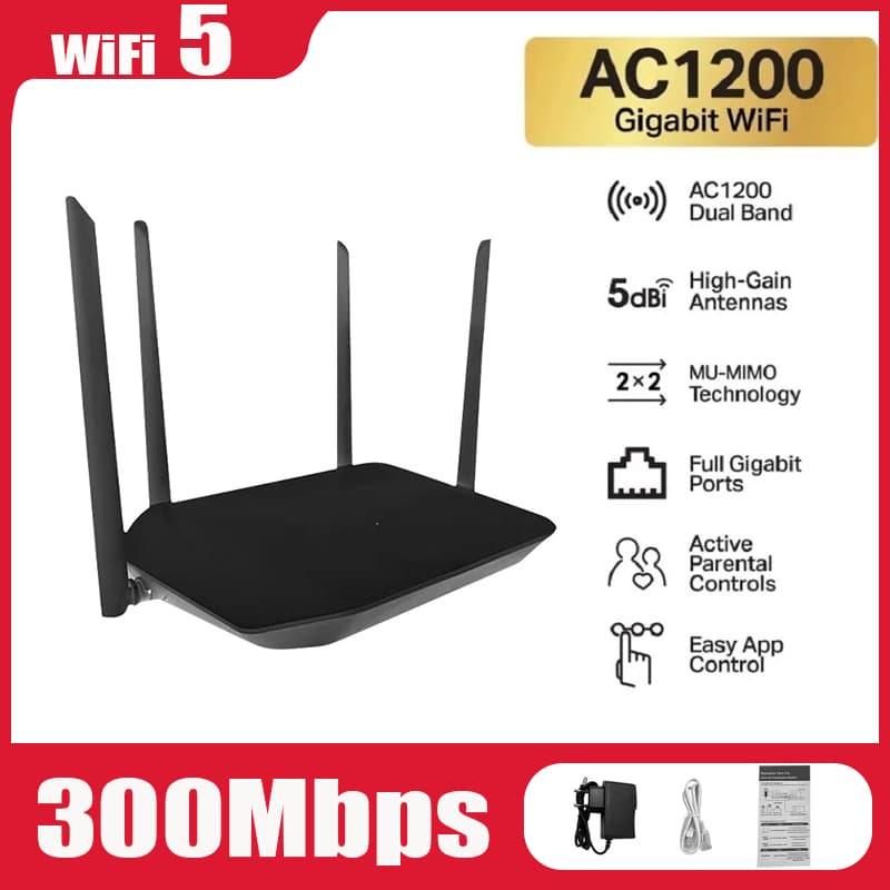 Roteador Wireless Dual Band 2.4Ghz 300Mbps com 4 Antenas KP-RW403/G G13