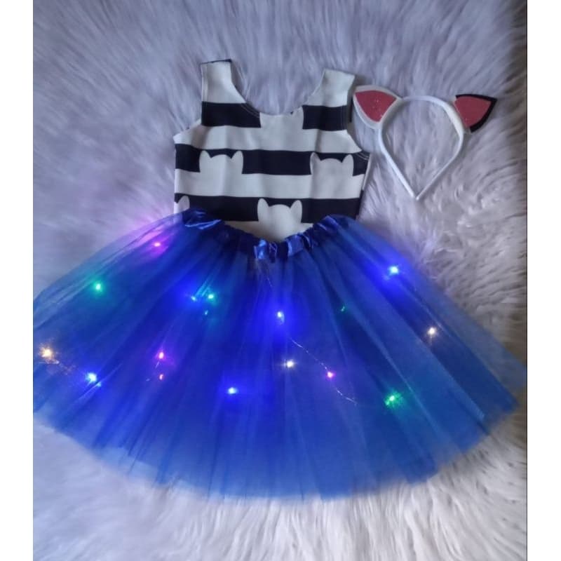 kit festa fantasia infantil Gabi 3 peças com led