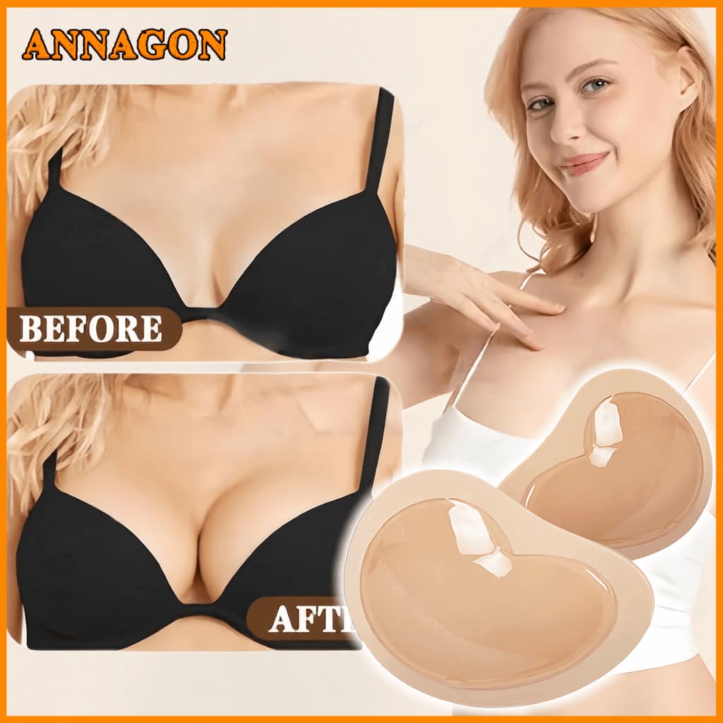 Par Sutiã Push-Up Com Almofada Invisível Reutilizável Para Aumentar Os Seios