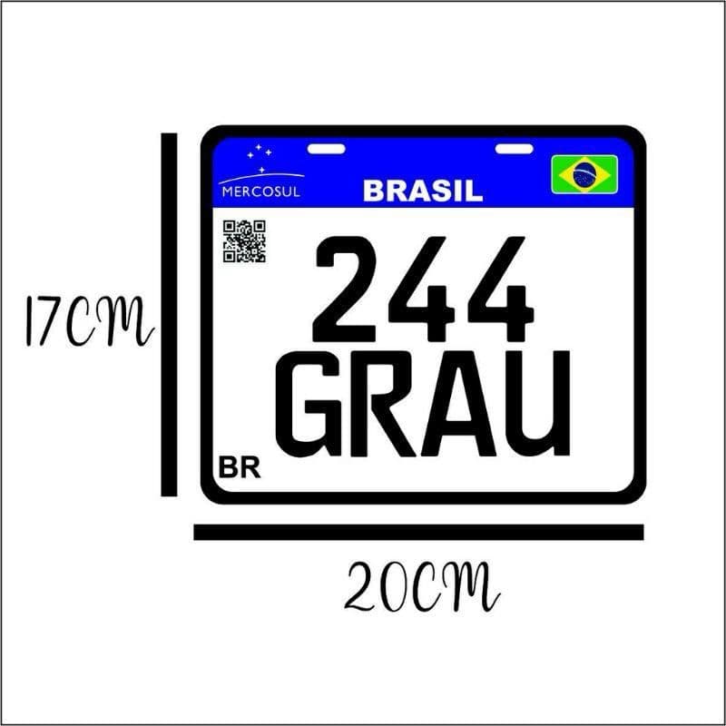 Placa decoração 244