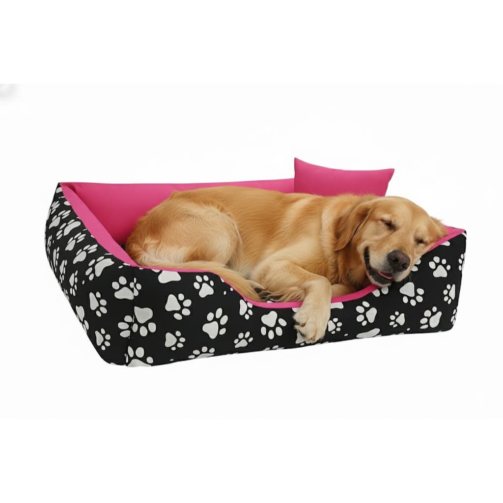 Cama Para cachorros grandes 100x80 incluso Brinquedos Mordedores Que São Ossinho e Almofadinha