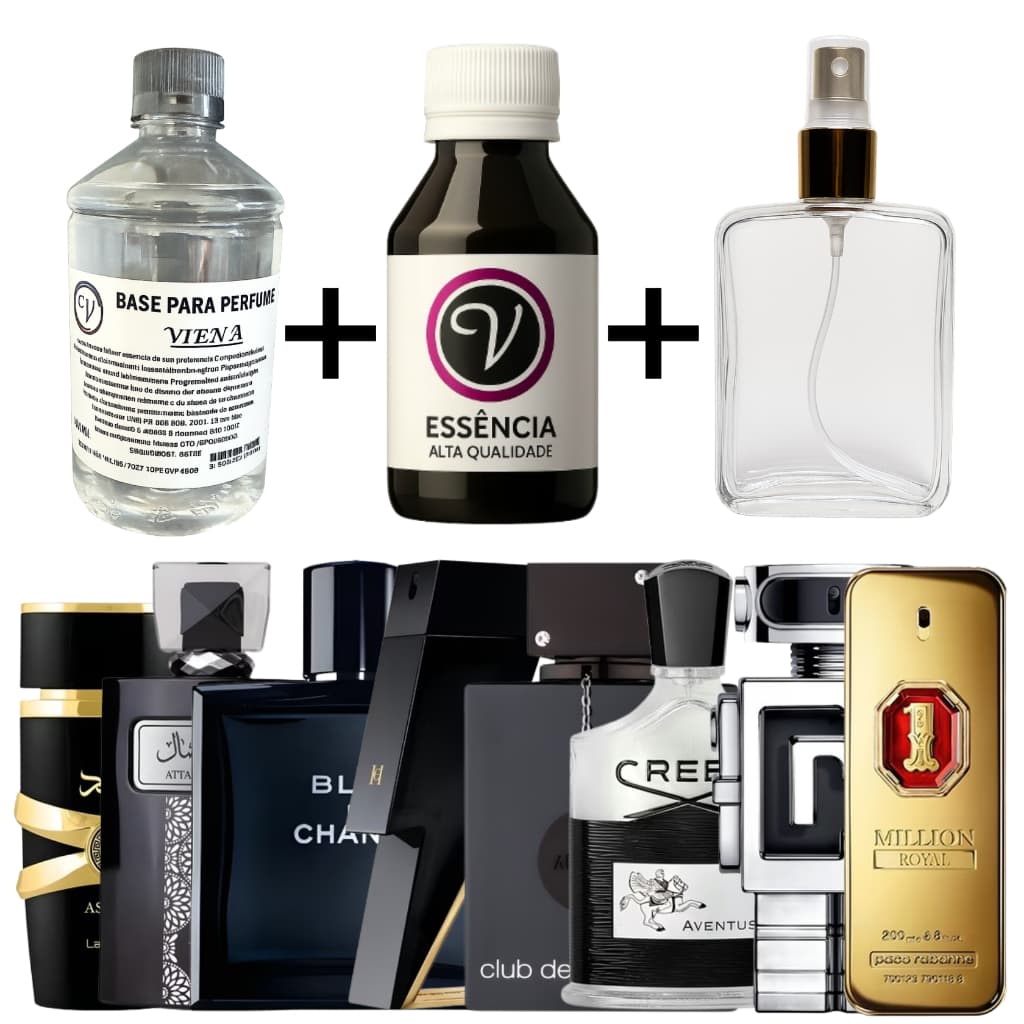 Kit para Perfumista Completo Iniciante 100ml - Alta Qualidade