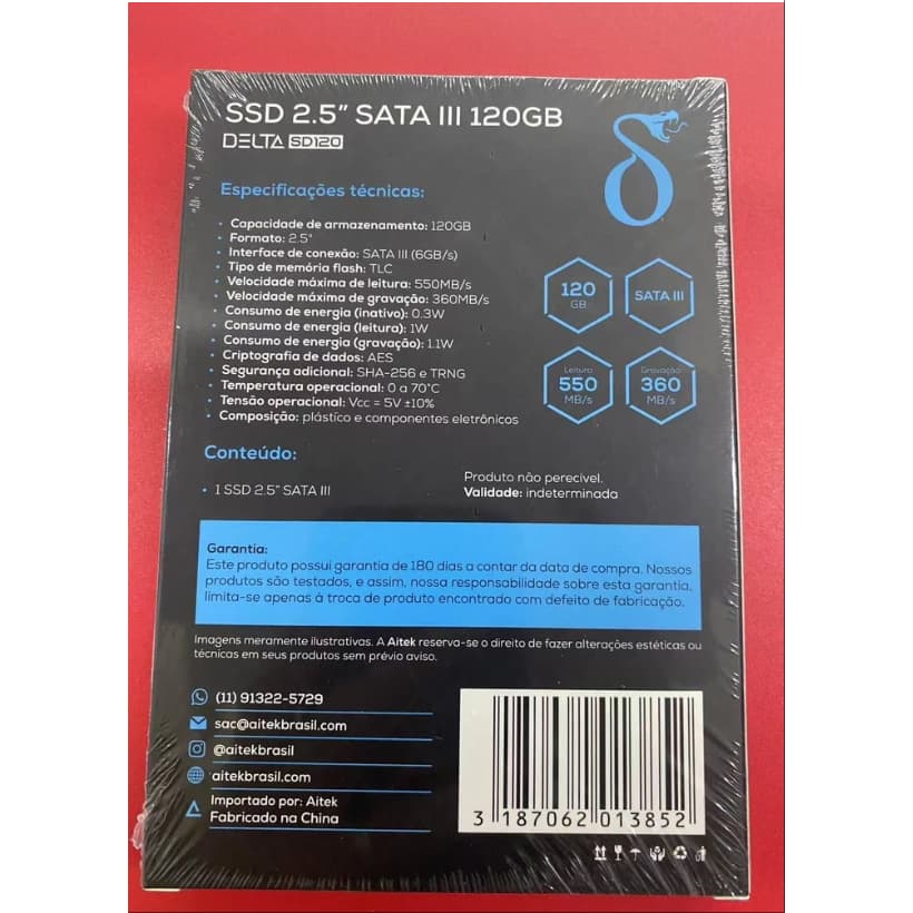 Ssd Externo 480/240/120gb Upgrade Desktop 561mb/s Sata Iii 2.5''