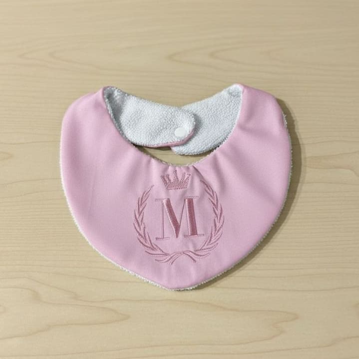 Babador Bandana Personalizado Inicial Do Nome Do Bebe Duplo Bandana Absorvente Menino Menina
