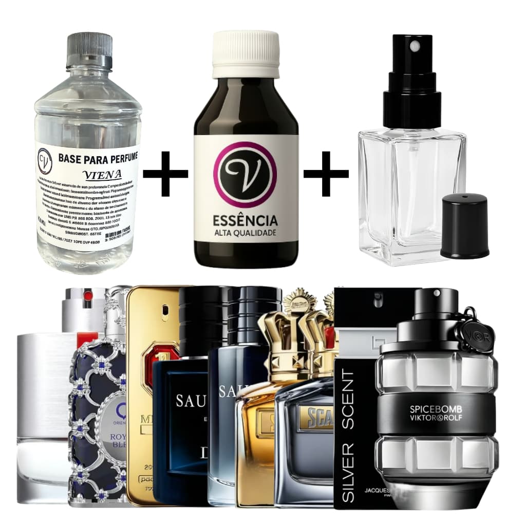 Kit para Perfumista Completo Iniciante 30ml - Alta Qualidade