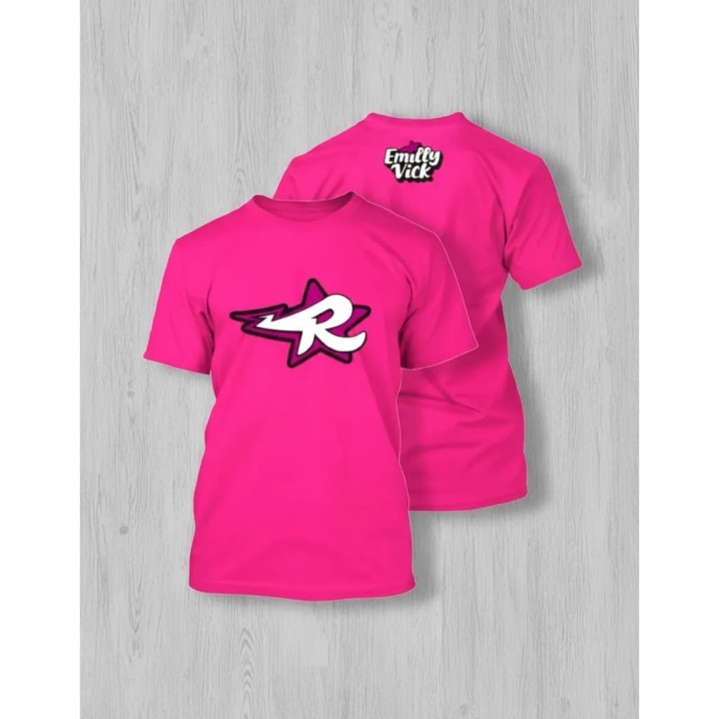 Camiseta Emilly vick ketlen  leozinho void youtuber infantil roxa ,rosa,verde,amarela e vermelha  os rosa novidade