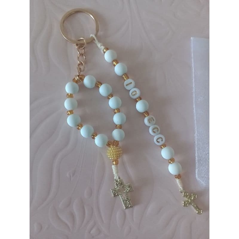 Chaveiro Dezena lembrança para Batismo,Tlc,Ecc ,retiros