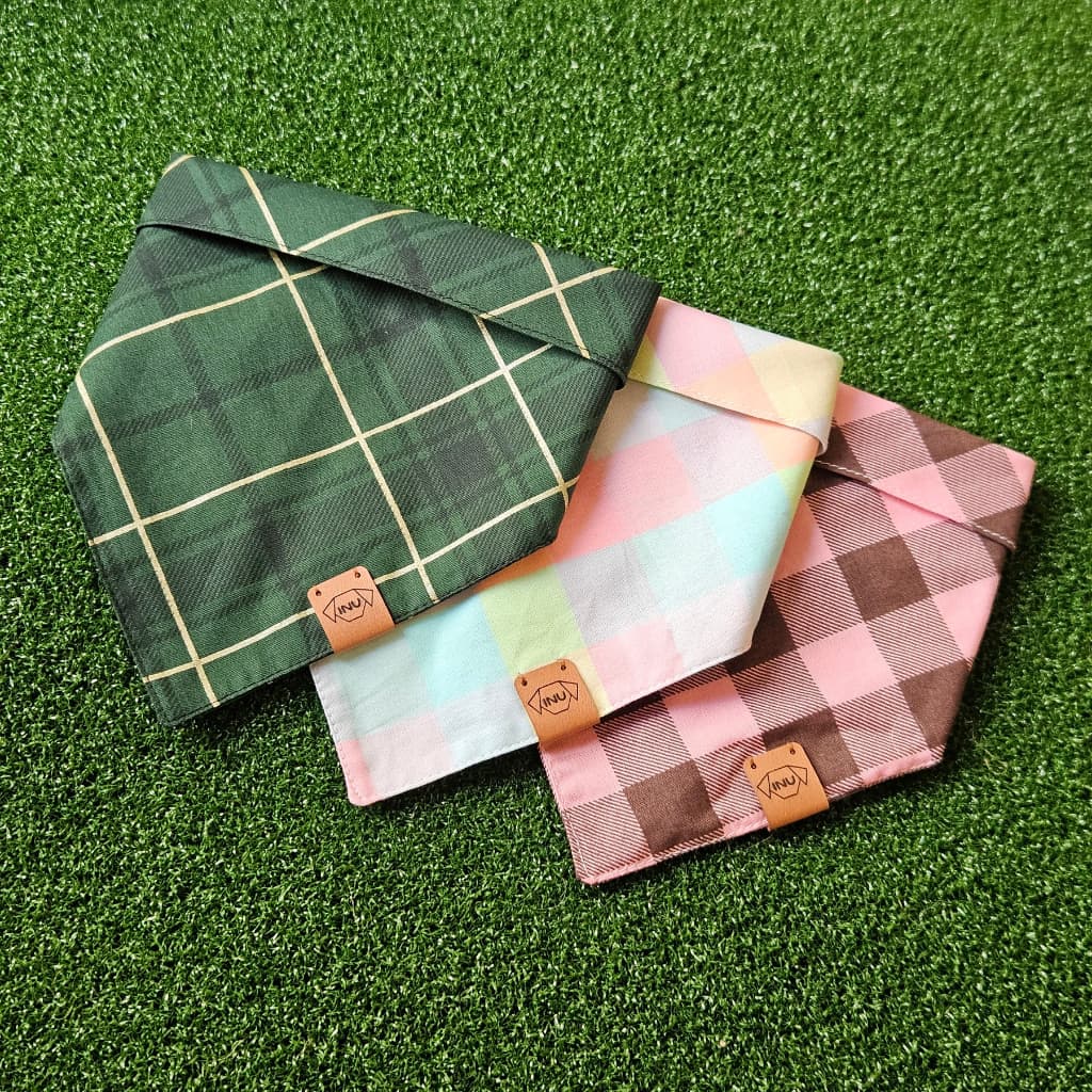 Bandana Pet Xadrez Várias Estampas