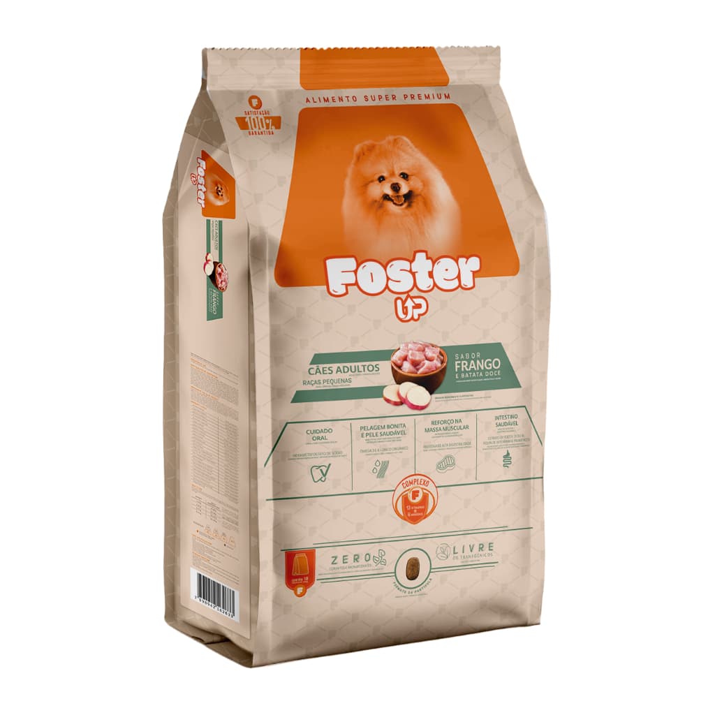 Ração Foster Up Adulto Super Premium Raça Pequena 1kg