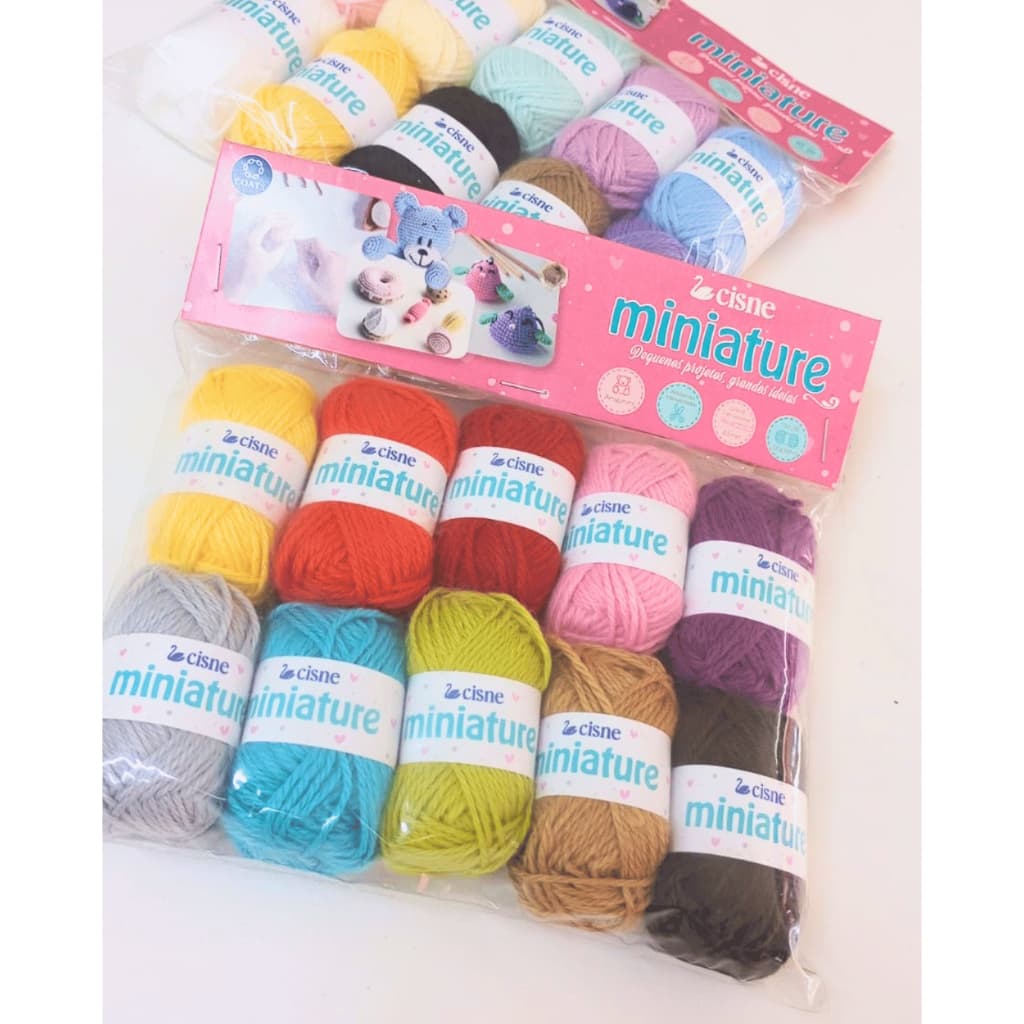 QUEIMA DE ESTOQUE: Kit Cisne Miniature 10 Novelos ORIGINAL Miniaturas Raras