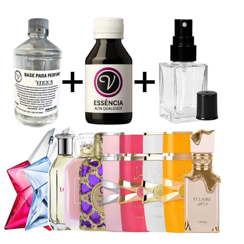 Kit para Perfumista Iniciante Completo - 30ml Óleo