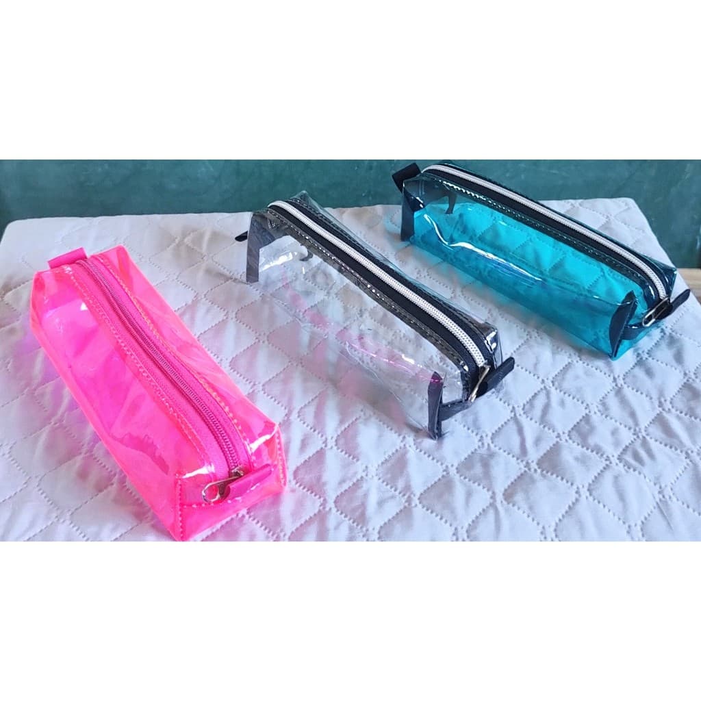 Estojo Slim/Necessaire Escolar Transparente e Estampado