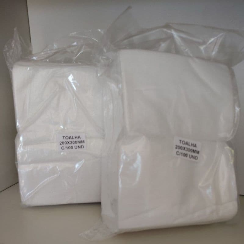 Toalha Seca 150 Unidades, tamanho 20 x 30cm