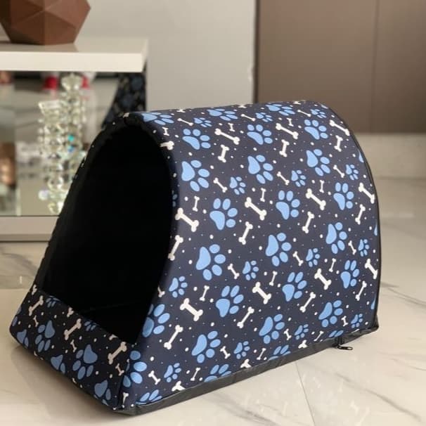 Cama pet para cachorro e gato toca iglu P a G
