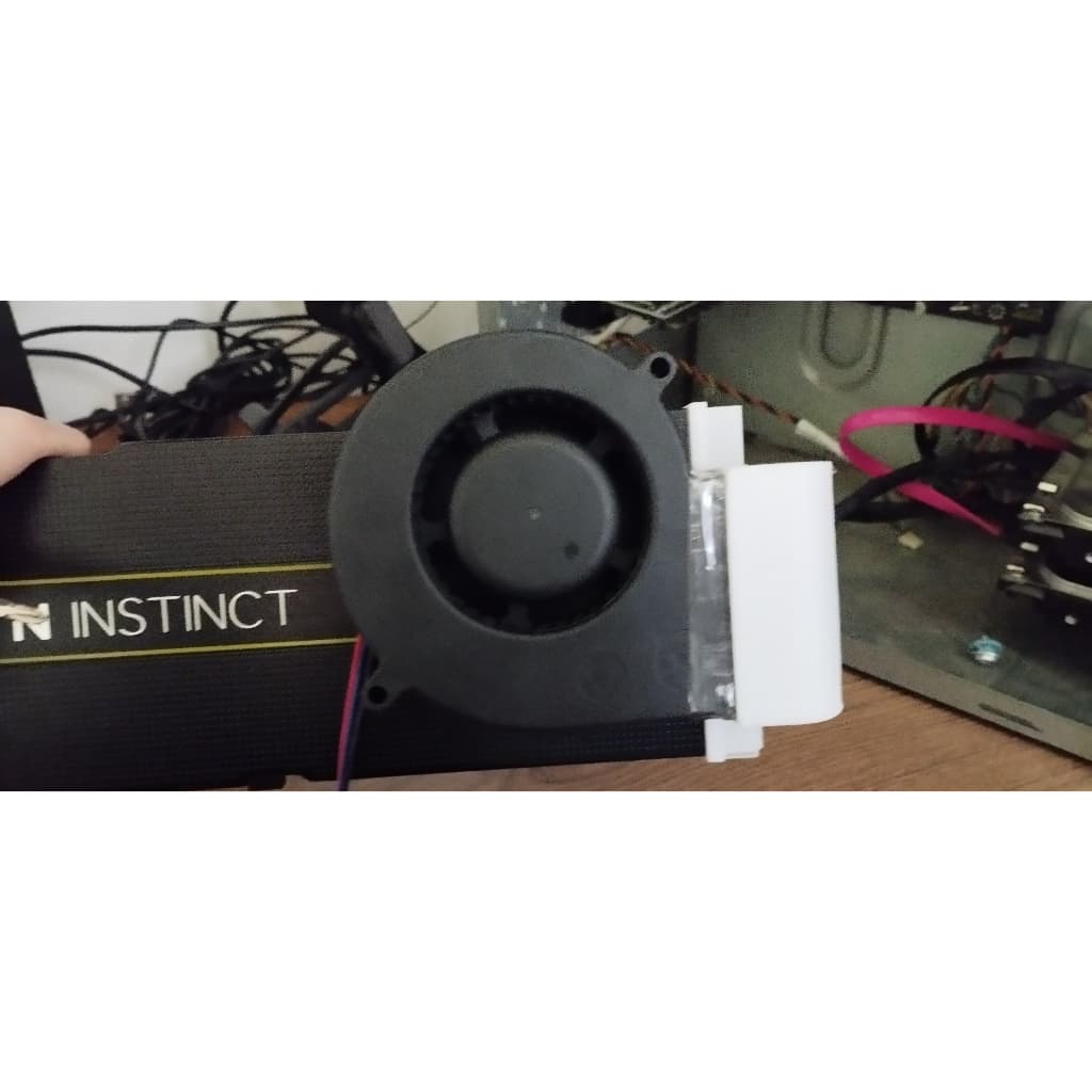 Suporte Fan Blower para GPU MI50, MI25, MI60 Radeon Instinct